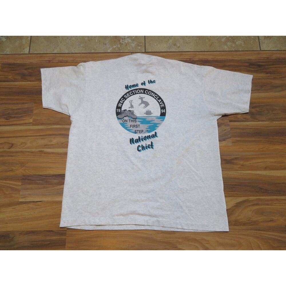 Boy Scouts Of America BSA Gray T-shirt Sz XL 1990